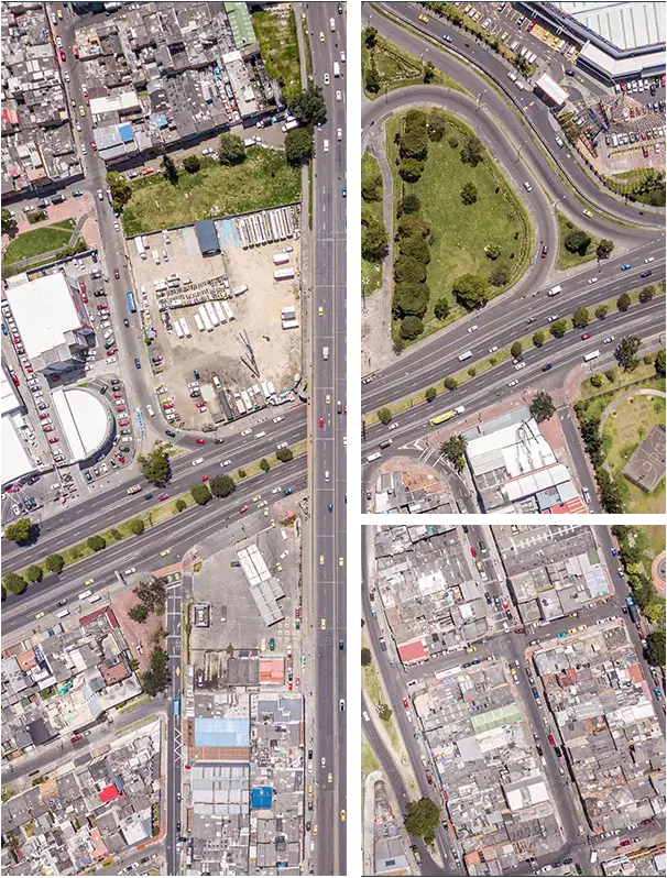 foto mapa de cidade vista por cima